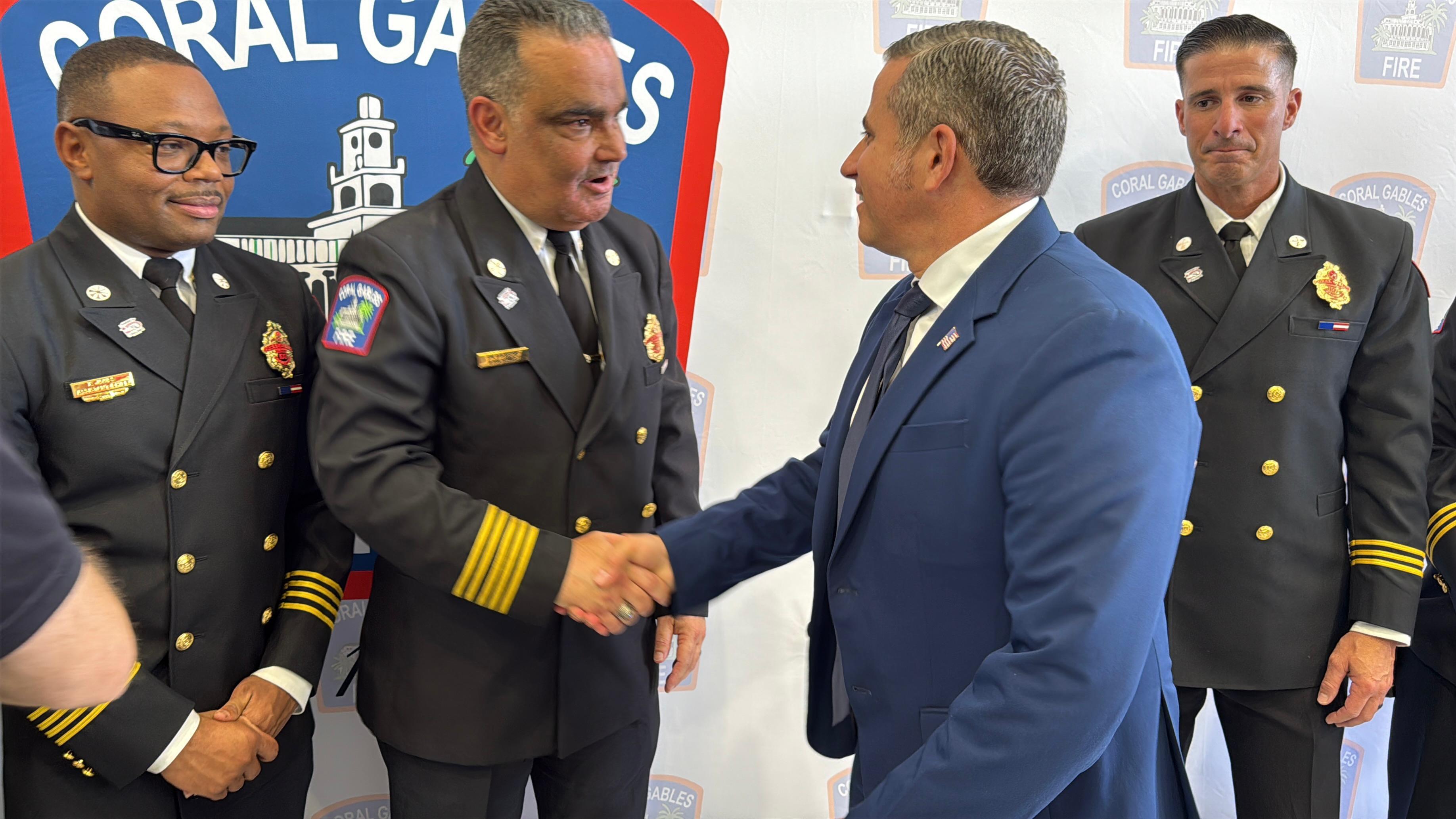 Tax Collector Dariel Fernandez Attends Opening of Coral Gables Fire House #4, Honoring First Responders and Public Safety