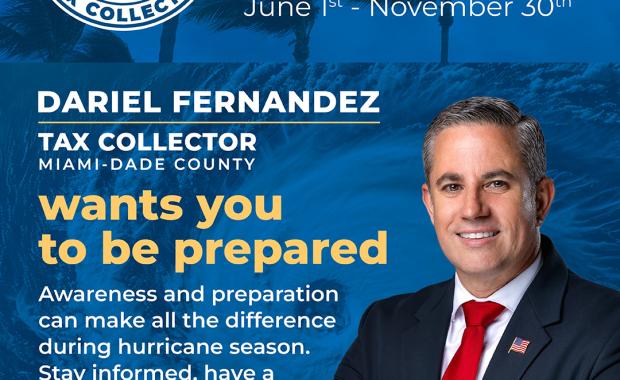 The Miami-Dade County Tax Collector Wants to Remind Residents About the Importance of Being Prepared for a Hurricane