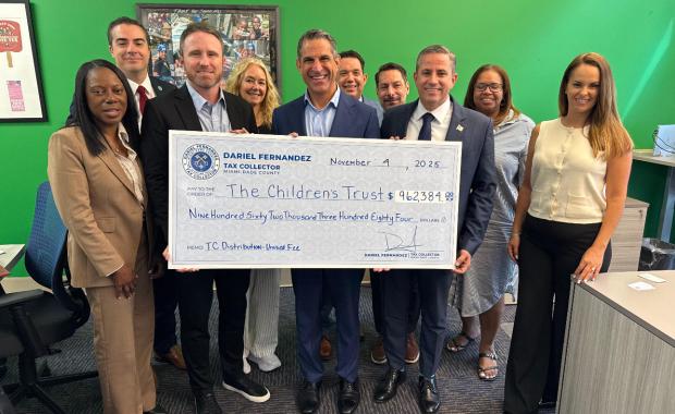Tax Collector Dariel Fernandez Announces Return of Nearly $1 Million in Unused Fees to The Children’s Trust to Support Miami-Dade’s Children and Families