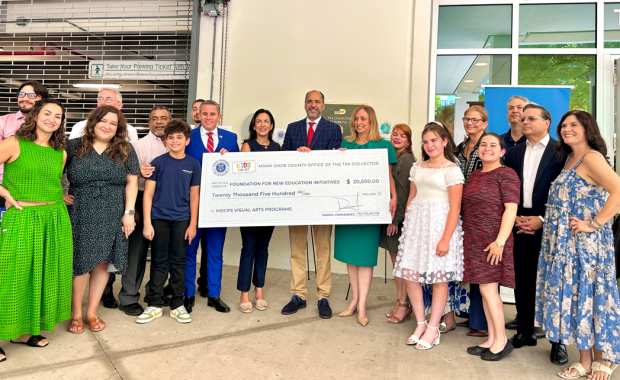 Miami-Dade County Tax Collector Presents $20,500 to Support Elementary School Visual Arts Programs and Unveils Winners of Kids Tag Art Contest