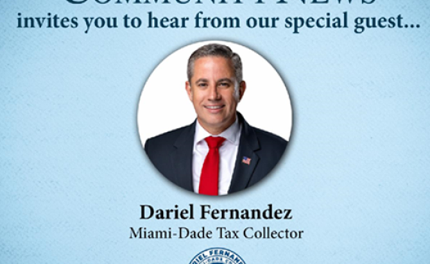 Join Us For a Special Evening With Tax Collector Dariel Fernandez
