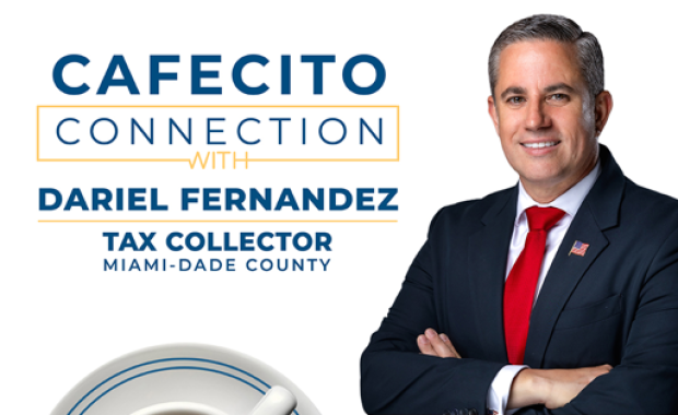 Cafecito Connection with Tax Collector Dariel Fernandez at Miami-Central Office