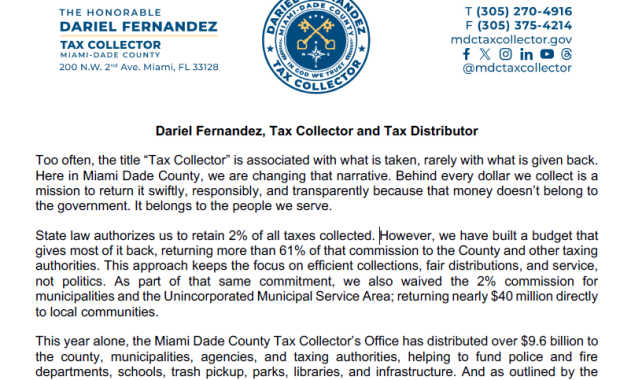 Dariel Fernandez – Tax Collector & Protector of Public Dollars