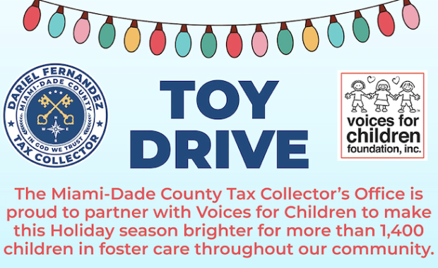 Miami-Dade County Tax Collector Dariel Fernandez Launches Countywide Christmas Toy Drive Benefiting Voices for Children