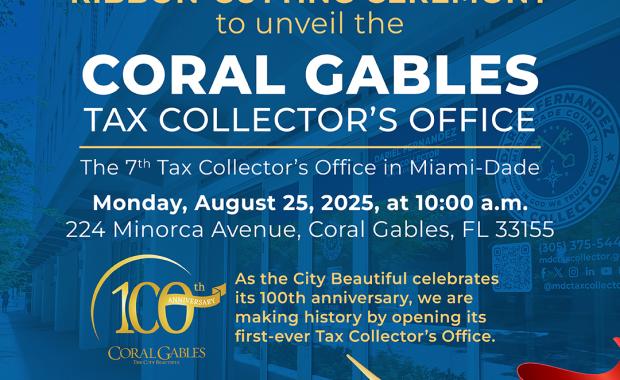 A Historic First: Tax Collector Dariel Fernandez Opens Coral Gables’ Tax Collector Branch