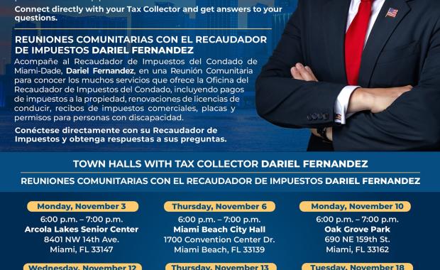 Miami-Dade County Tax Collector Dariel Fernandez Launches Countywide Town Hall Series to Connect Directly with Residents