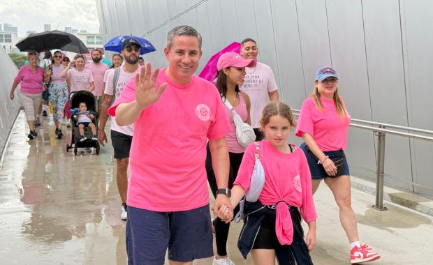 Miami-Dade County Tax Collector Dariel Fernandez Joins Making Strides Against Breast Cancer Walk at loanDepot Park