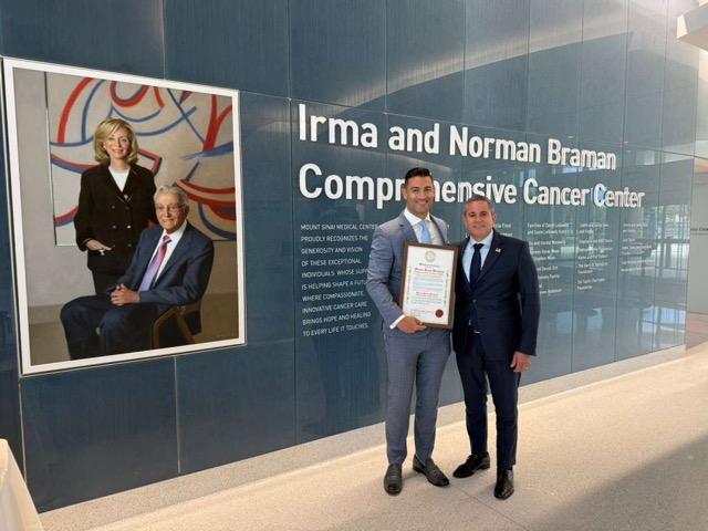Tax Collector Dariel Fernandez Visits Mount Sinai’s New Braman Comprehensive Cancer Center in Miami Beach